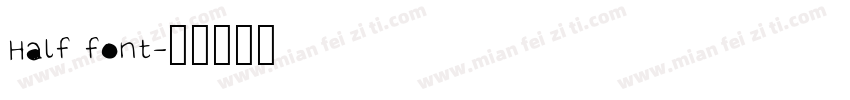 Half font字体转换